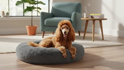 The Dog’s Bed Calming Donut Dog Bed, Machine Washable Removable Zip Cover