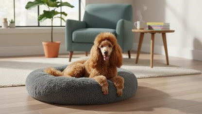 The Dog’s Bed Calming Donut Dog Bed, Machine Washable Removable Zip Cover