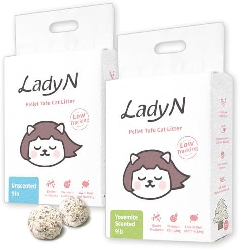 Lady N Pellet Tofu Cat Litter, Yosemite Combo, Probiotic Odor-Control 18lb