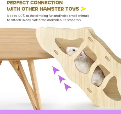 Hamster Tunnel Hideout Climbing Ladder for Burying in Hamster Bedding or Connecting with Hamsters Nut Stuff Hamsters Cage Accessories