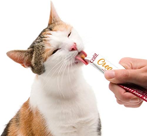 Catit Creamy Lickable Cat Treat, Healthy Cat Treat, Salmon, 24 Pack