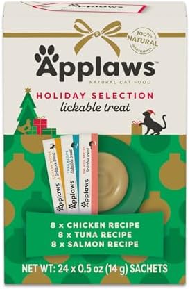 Applaws Chicken & Tuna Puree Lickable Cat Treats 24-Pack 0.5 oz Sachets