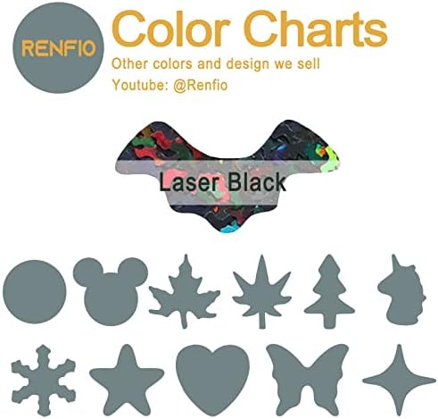 Renfio Holographic Bat Shape Confetti Glitter for Resin,1.75 Oz 50g