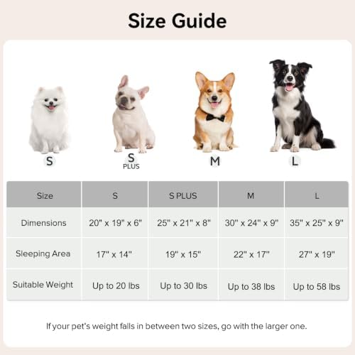 GASUR Dog Beds for Small Dogs with Cover Cave, Cat Beds for Indoor Cats, Rectangle Hooded Dog Puppy Bed with Blanket, Cozy Anti-Anxiety, Anti-Slip Bottom and Machine Washable(20", Brown)