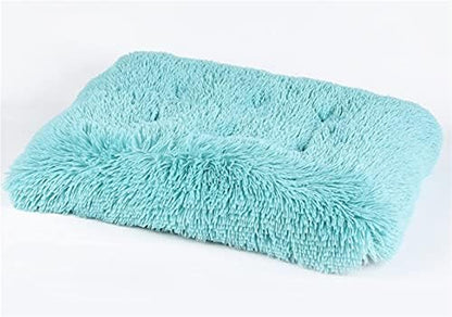 Long Plush Calming Pet Bed Cuddler Pet Bed Sky Blue 2XL