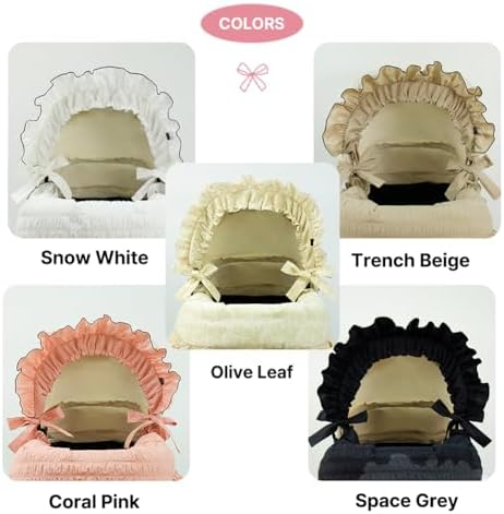 Harryspet Buggy Bonnet Margaret – Universal Fit Pet Stroller Canopy Cover – Decorative Fabric Accessory – Matches Margaret Series – 4 Elegant Colors (Trench Beige)