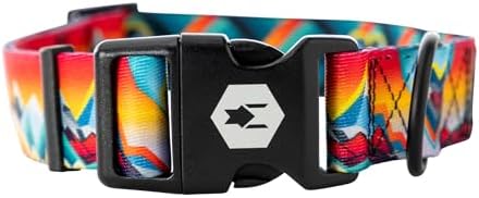 Wolfgang Wide Venture Dog Collar Mountainvibes Print Large