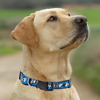 Pets First NFL Carolina Panthers Licensed PET COLLAR, Extra Large - Heavy-Duty, Strong, and Durable Dog Collar. Available in 31 Football Teams and 4 Sizes