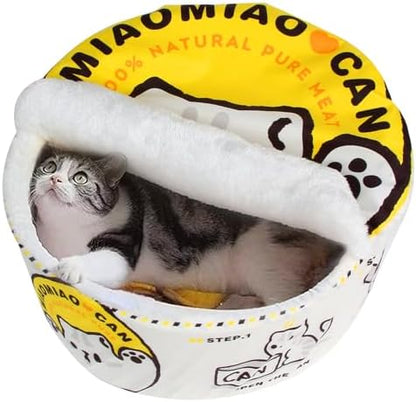 寵幸 Ramen Noodle Cat Bed, Soft Warm Washable for Cats Dogs