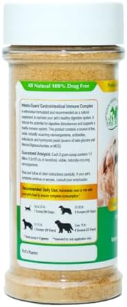 Powder Probiotic for Dogs, Prebiotic for Puppies, No Animal By-Products, 2-Gram Scoop Contains 1.5 Billion, Digestive Health, Gut Support, Immune Boost, Vet-Formulated for Maximum Potency – 90G Bottle