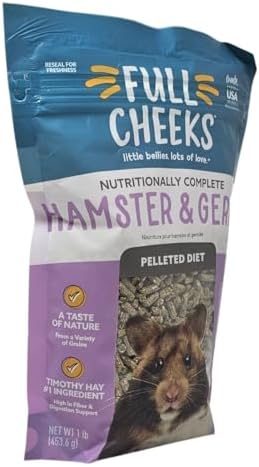 Hamster and Gerbil Pelleted Diet Pellet Food, 1 Pound Bag