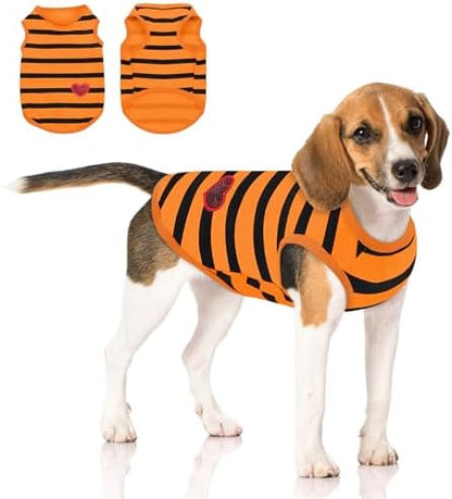 Queenmore Large Dog Shirt,Soft Breathable Dog Shirt for Dogs Cats Boy Girl,Pet Clothes for All Season,Breathable Lightweight Pet Tshirt for Frenchie, Dachshund, Yorkie