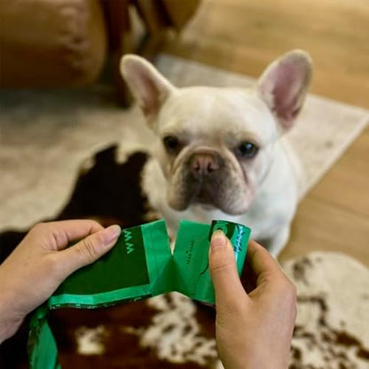 Green Sheep Poop Bags Strawberry Scented, 120 Bags for Dogs and Cats, Green Scented Dog Poop Bags Rolls, Small Pet Waste Bags