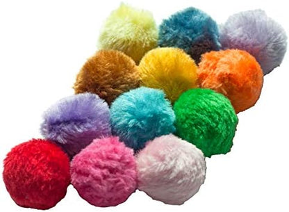 Fashion's Talk Cat Toys Furry Rattle Ball for Kitty 6 Pack