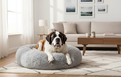 The Dog’s Bed Calming Donut Dog Bed, Machine Washable Removable Zip Cover