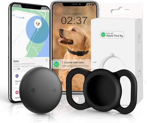 iOS Smart GPS Dog Collar, Mini Pet Activity Tracker No Monthly fee 1 Pack