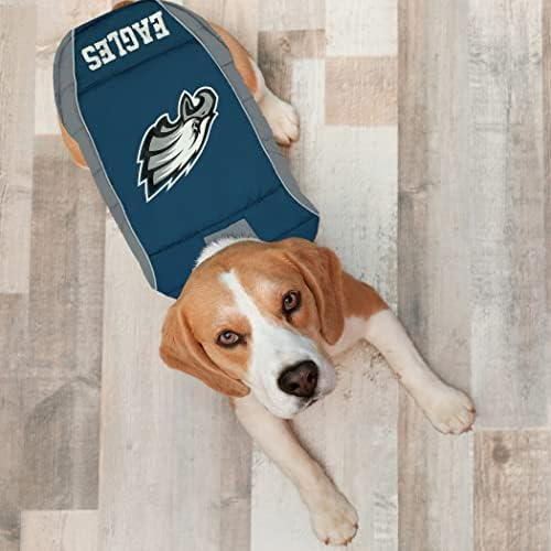 NFL Philadelphia Eagels Puffer Vest for Dogs & Cats, Size Small. Warm, Cozy, and Waterproof Dog Coat, for Small and Large Dogs/Cats. Best NFL Licensed PET Warming Sports Jacket
