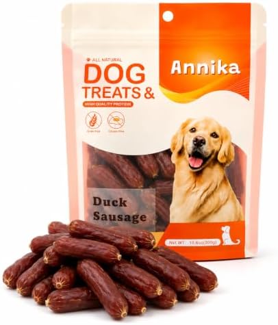 Annika Duck Sausage Dog Treats Natural Chew Snack