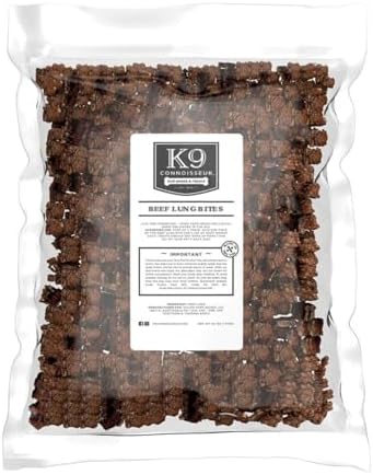 K9 Connoisseur Beef Lung Dog Treats - USA Made Single Ingredient Dog Treat