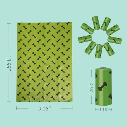 Dog Poop Bags 540 Count (36 Rolls) – Biodegradable, Extra Thick, Leak-Proof Pet Waste Bags | Unscented Doggie Bags | Fits All Dispensers | Eco-Friendly | All Breeds