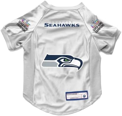 Littlearth NFL Super Bowl LX Champion Seattle Seahawks-Pet Stretch Jersey