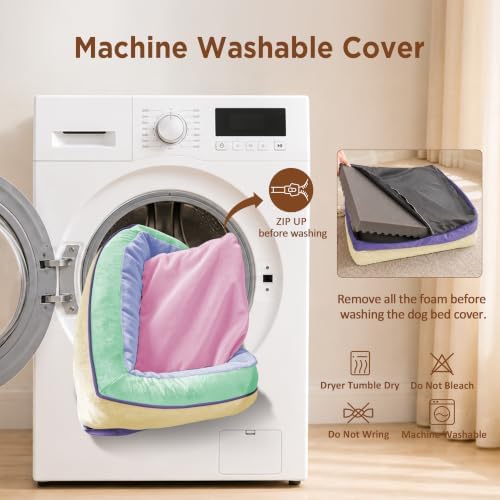 Comfort Expression Orthopedic Dog Bed for Extra Large Dogs with Bolster