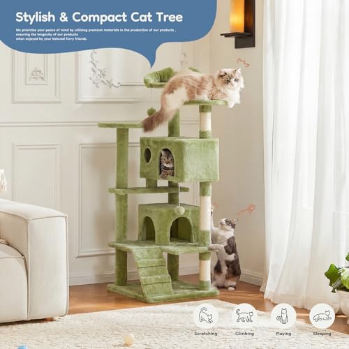 DUMOS 54-inch Cat Tree Tower with Scratching Posts, Indoor Use