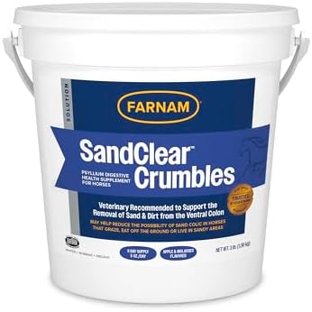 Farnam SandClear Crumbles, Psyllium Digestive Supplement, 9 Day Supply