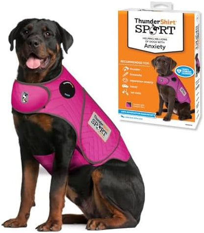 ThunderShirt for Dogs Calming Anxiety Vest, XX Large, Fuchsia Sport