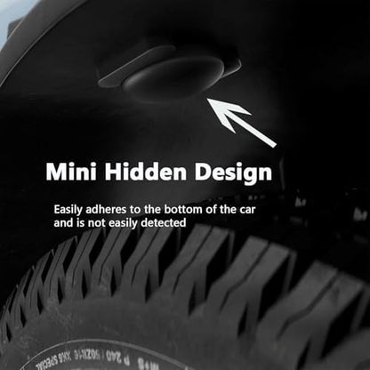 GPS Tracker for Vehicles, Real-Time Undetectable GPS Tracker for Car Work with Find My- No Monthly Fee & SIM Card for Hidden Magnetic GPS Locator for iOS Device, Ultra-Slim, IP68 Waterproof, Black