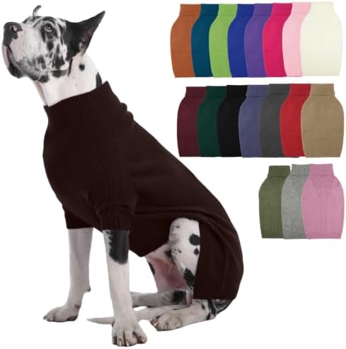 Great Dane Sweater,5XL Extra Large Sweater for Giant Breed Dogs in Winter