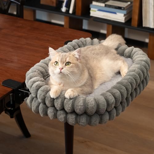 CHEERPALS Cloud Cat Bed Desk Mounted Hammock for Indoor Cats Perch Foldable