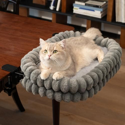 CHEERPALS Cloud Cat Bed Desk Mounted Hammock for Indoor Cats Perch Foldable
