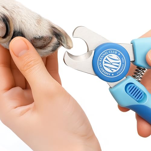 AKC Dog & Cat Stainless Steel Nail Clippers with Safety Guard and Nail File