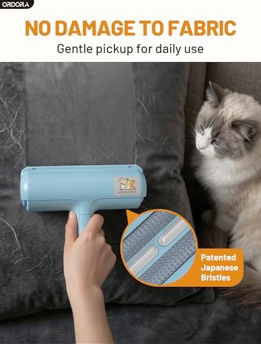 ORDORA Pet Hair Remover Roller, Reusable Lint Roller for Dog and Cat Hair