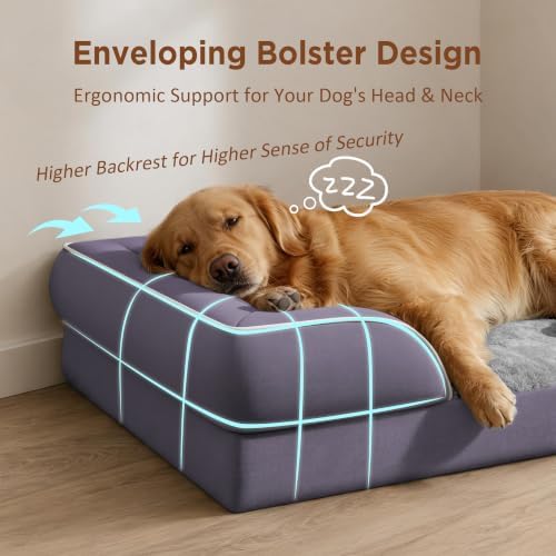 Comfort Expression Waterproof Orthopedic Dog Bed for Medium Size Dog