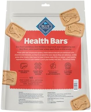 Blue Buffalo Health Bars Bacon Egg & Cheese Mini Dog Biscuits, 32 oz