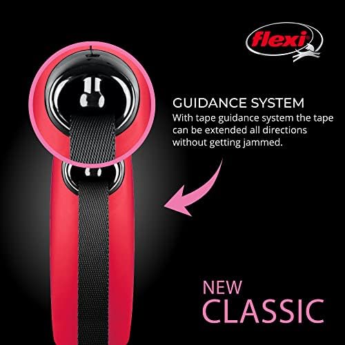 FLEXI® Classic Tape Retractable Dog Leash, Large, 16 ft - Red