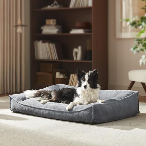 FURTIME Orthopedic Dog Bed Medium Size Dog, Extra Washable Dog Couch 35"
