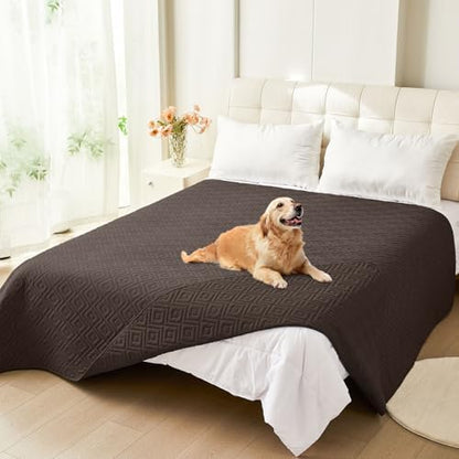 hyha Waterproof Reversible Dog Blanket, Pet Blanket for Sofa Couch