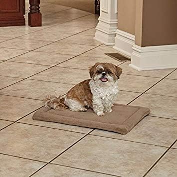MidWest Homes for Pets XXS QuietTime Taupe Micro Terry Pet Bed, Ultra-Soft & Cushioned Crate Pad for 18-inch Crates, Machine Washable, For Small Dogs & Cats