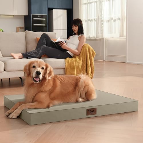 Waterproof Orthopedic Dog Crate Bed for Small Dogs & Cats