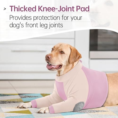 Lelepet Dog Recovery Suit for Front Legs, Dog Sleeve to Stop Licking M