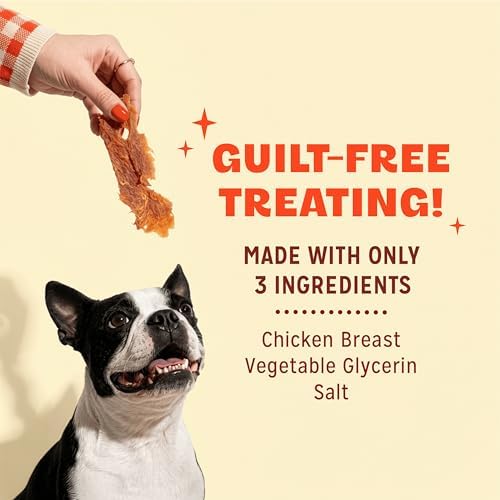 Pur Luv Chicken Jerky Dog Treats, Made with 100% Real Chicken Breast, 32 Ounces, Healthy, Easily Digestible, Long-Lasting, High Protein, Satisfies Dog's Urge to Chew