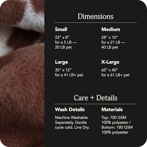 UnHide Floof Pet Bed, Extra Soft Dog Bed with Removable Faux Fur Cover