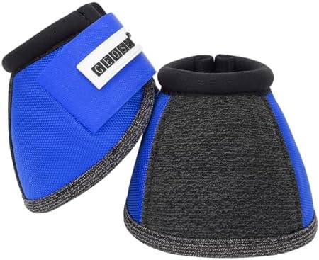 GEOSO Bell Boots for Horses,Ballistic Overreach Horse Boots | Superb Protection, Durability&Comfort,360 Degree Wrap