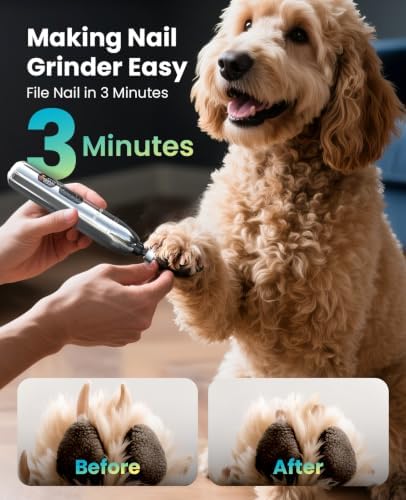 oneisall Dog Clippers for Grooming Thick/Matted Hair, 4-in-1 Grooming Kit