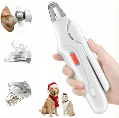 2-in-1 Dog & Cat Nail Clippers and Grinder with Catcher & 2 LED Lights