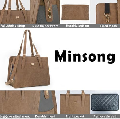 Stylish Pet Carrier Purse Leather Bag for Small Dogs Cats Puppy,Airline Approved Soft-Sided Carriers (Vintage Brown)
