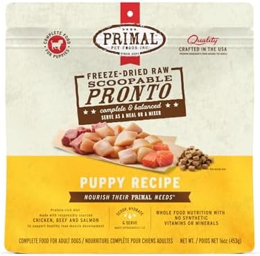 Primal Pronto Mini Nuggets, Freeze Dried Puppy Food, 16 oz